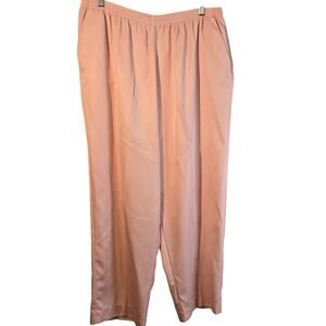 Alfred Dunner Peach Trousers, Size 18W – Lightweight & Classic Comfort [0388]